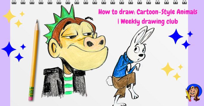 How to Draw: Cartoon-Style Animals | Weekly Drawing Club | Small Online ...
